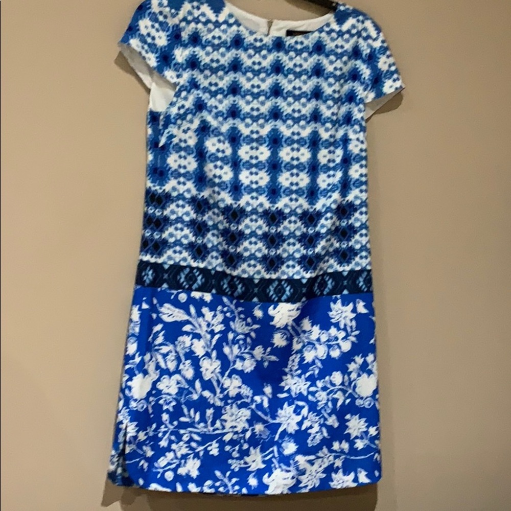 Cynthia Steffe multi patterned shift dress